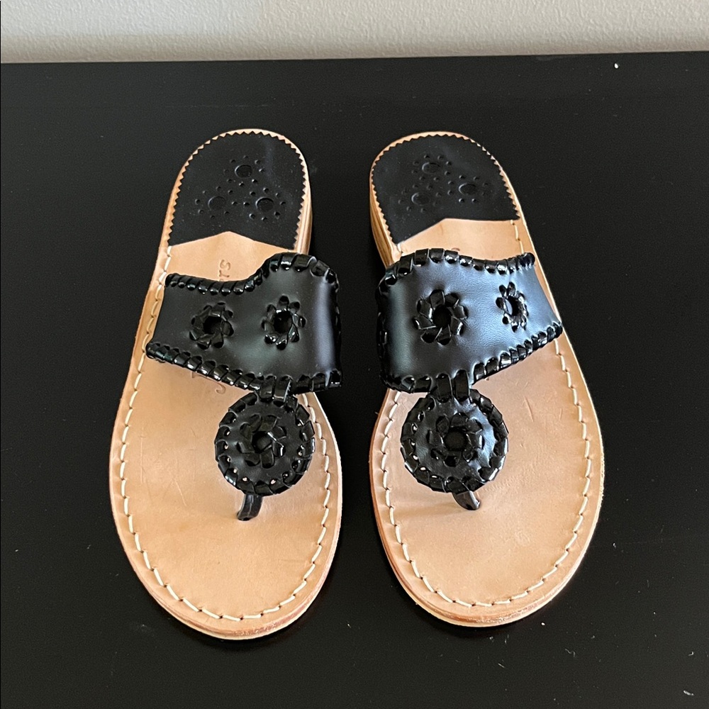 Jack Rogers Black and Tan Sandals